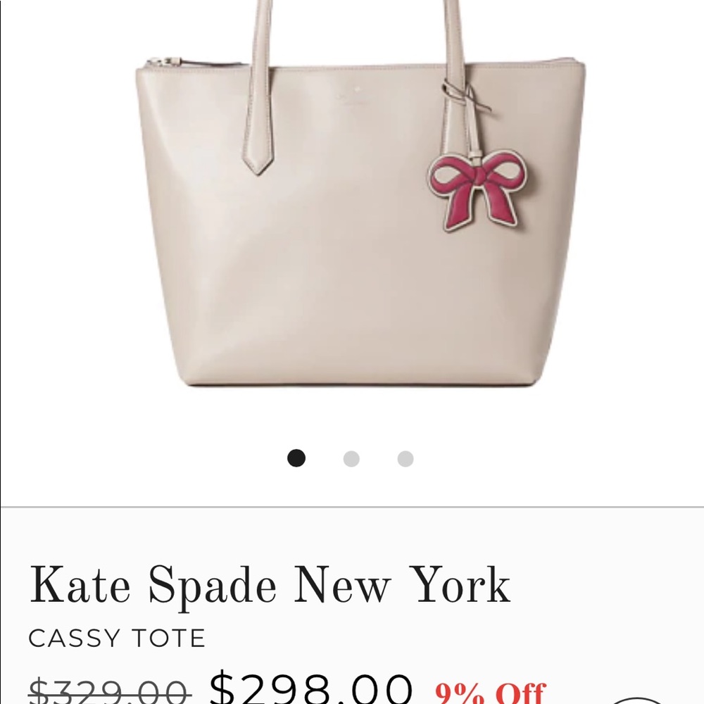Kate Spade Cassy Mutd taupe tote- NWT